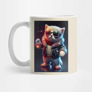 Cute Space Cat - Anime Art design Mug